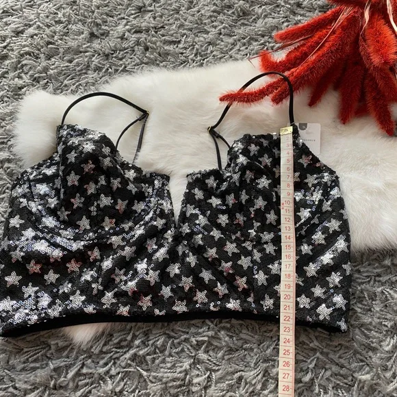 NWT Anthropologie Sequin Star Bralette - Picture 7 of 7